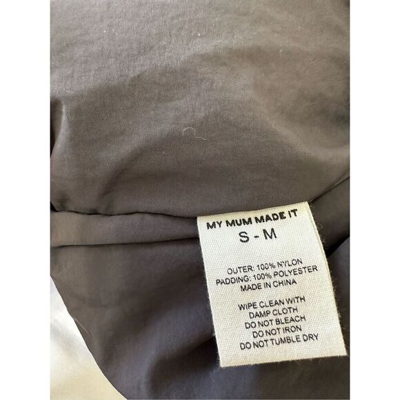 NWT MY MUM MADE IT Bubble Open Puffer Jacket Cropped Size S-M - Picture 7 of 10